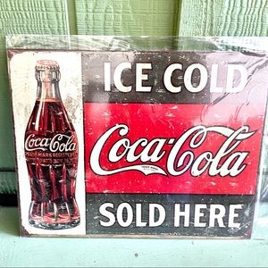NEW Coca Cola Metal Sign
